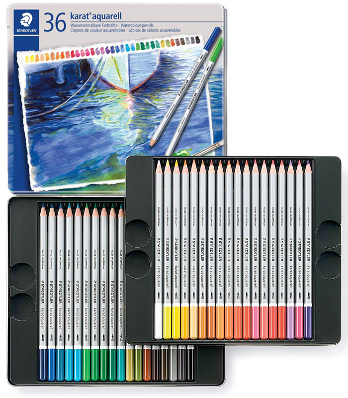 【楽天市場】ステッドラー STAEDTLER / カラト アクェレル 水彩色鉛筆（36色セット）（125 M36）（A-53558
