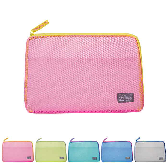 楽天市場】キングジム フラッティ シアー メッシュポーチ Mサイズ