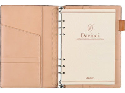 スーパーセール 入学祝い ママ割で5倍 キャラクター ダ ヴィンチグランデ 雑貨 Davinci Grande Earth Leather アースレザー システム手帳 A5サイズ リング15mm Jda154 文房具屋フジオカ文具e Stationery システム手帳 手帳 バインダー メモ 革 本革 ビジネス