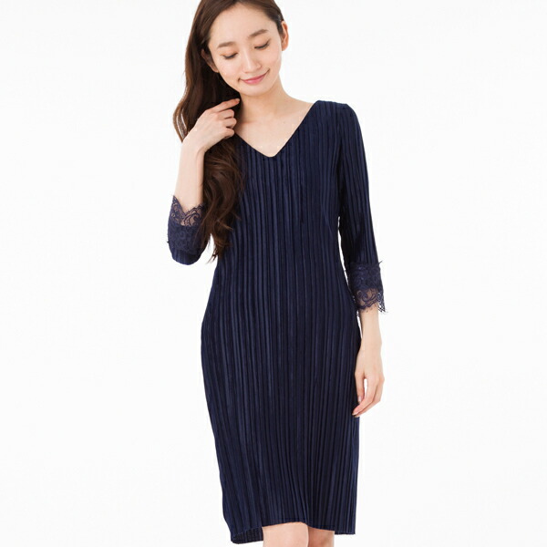 楽天市場 ファス Fas ワンピースフランス Paris インポート 上品 大人可愛い七分袖 Fille A Suivre ステラ