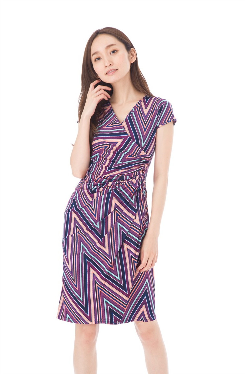 超お買い得大特価のワンピース インポート 大人可愛い Paris Stellar T4サイズ パリ T2 エジェリ Egerie ワンピース ステラ T1 レディースレディースファッション フランス 上品 T2 T3 T4サイズ 半袖 ひざ丈ワンピース カシュクール ジャージー レディース 誠実 の