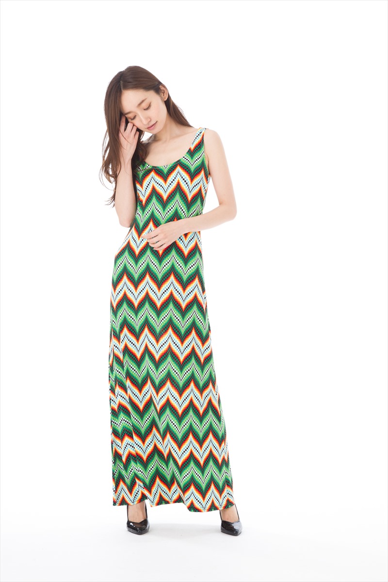 stellar　ファス(FAS)ワンピース T1 T2 T3サイズ 大人ワンピース レディース ノースリーブ Uネック ロング丈 ジャジーワンピース Fille A Suivre｜ステラ 11,550円