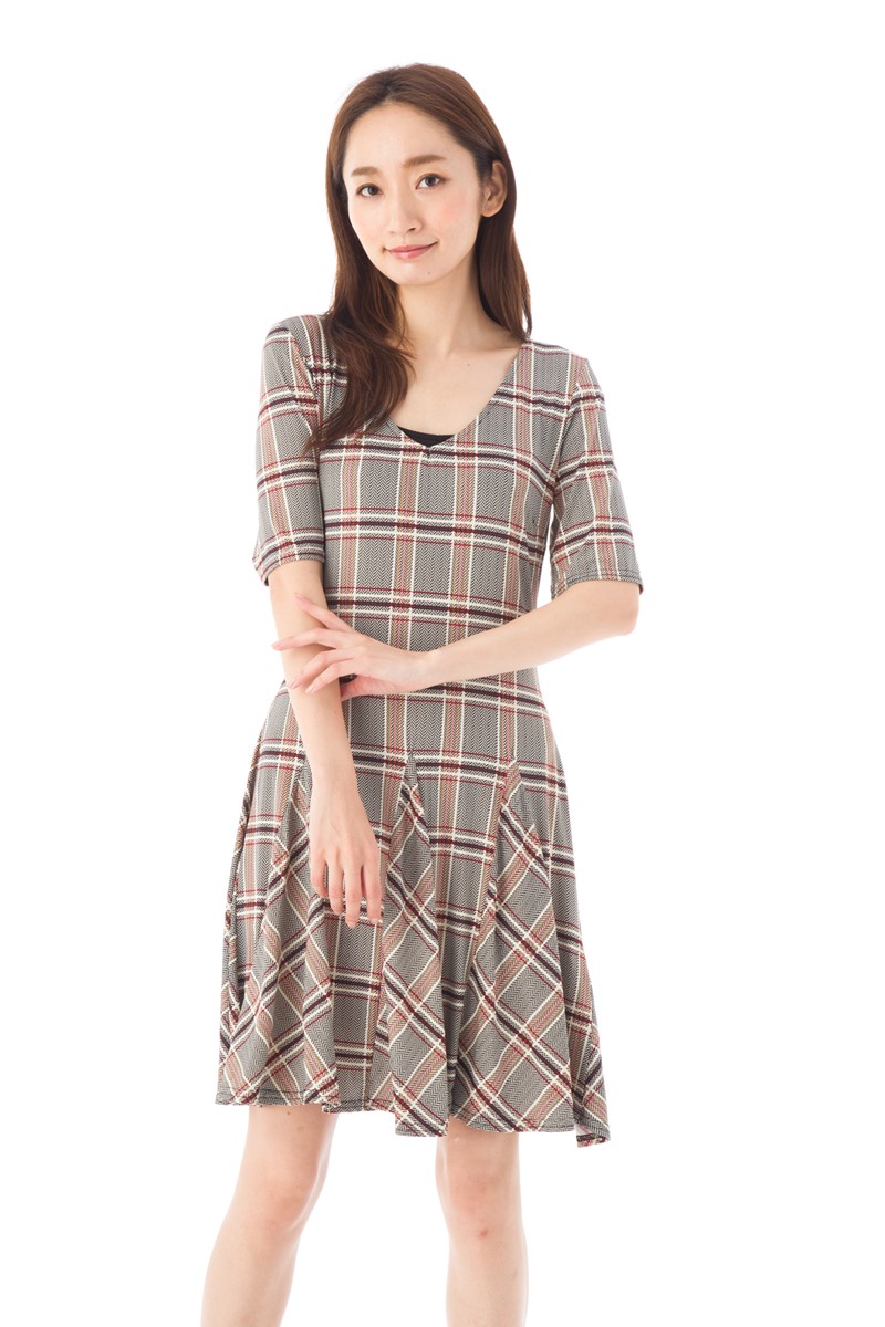 楽天ランキング1位 楽天市場 ファス Fas ワンピース T1 T2 T3サイズ 大人ワンピース レディース 5分袖 膝丈 ジャージーワンピース Fille A Suivre Fas ステラ 高い素材 Rsinfosolution In