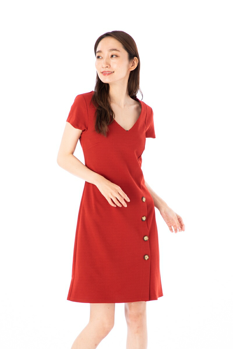 New限定品 楽天市場 ファス Fas ワンピース T1 T2 T3サイズ 半袖 膝丈 ｖネック 大人上品ワンピース レディース ステラ 絶対一番安い Alam Altfl Com