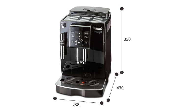 《DeLonghi》デロンギマグニフィカSコンパクト全自動エスプレッソマシン日本特別仕様『カフェ・ジャポーネ』搭載エスプレッソメーカーカフェラテ2杯同時抽出可能キッチン家電便利家電ecam23120b