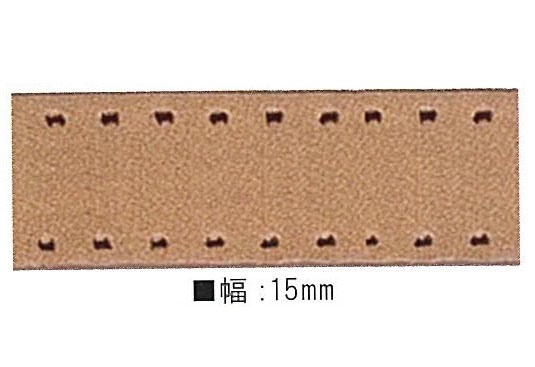 KDT-15 本革一点磁気テープ 10m巻 15粍幅 (取り寄せ品) (ﾒｰﾙ便不可) ≪貨物輸送無料≫ 手芸・クラフト・生地-裁縫材料