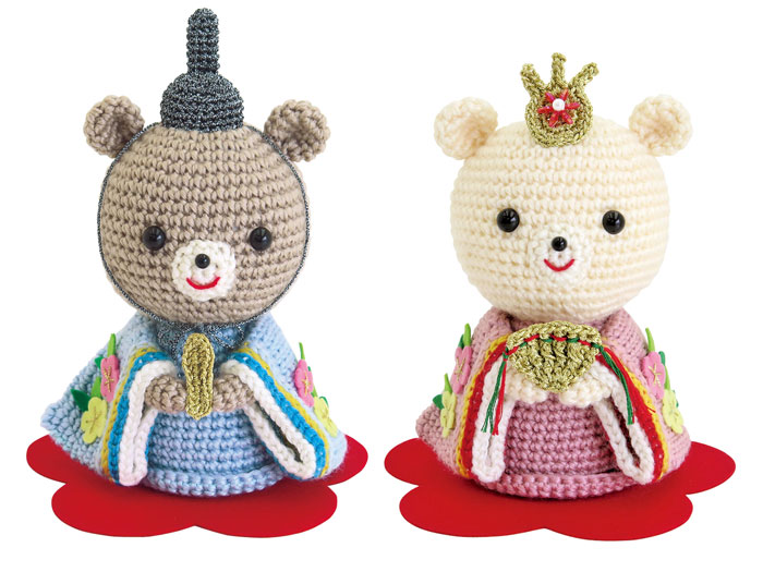 楽天市場】ひな祭りあみぐるみキット・くまの桃雛 : 布がたり