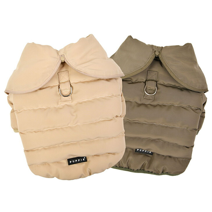 小型犬 中型犬 服 ケープフードジャンパー Dカン付き添い人 SAILOR COLLAR HARNESS JUMPER S M L XL XXL 厚地の外套 上衣 Puppia ドッグウェア