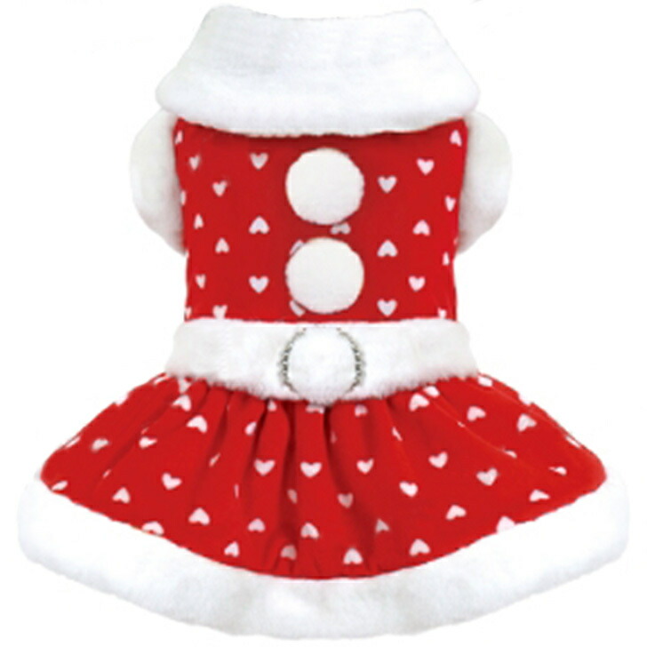 楽天市場】犬服 X'mas スノーハートドレス クリスマスコスチューム
