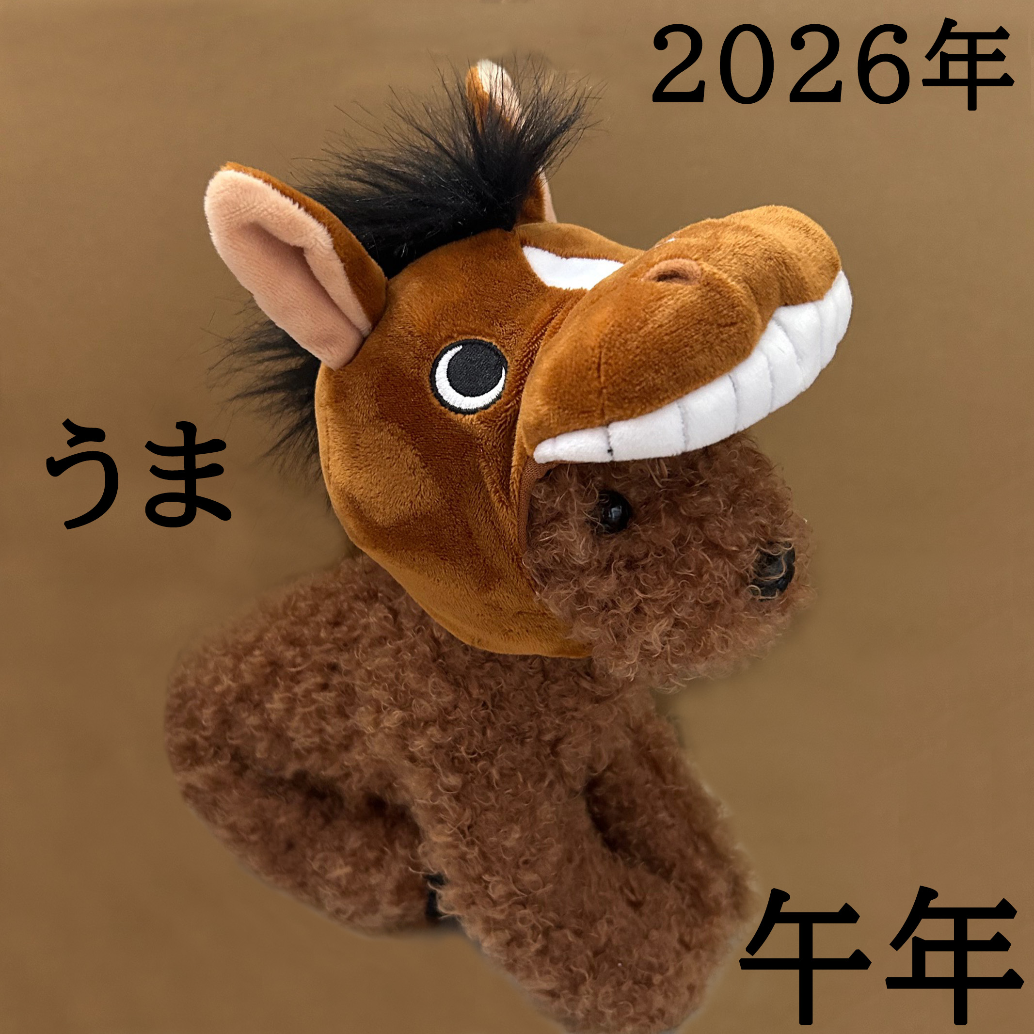 楽天市場】犬 猫 人間用 うま 馬 干支 午年 かぶりもの 帽子 かぶり帽