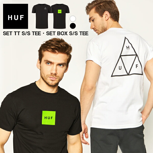 HUF ロゴ Tシャツ TS80137SU25_WHITE_d01_1200x120