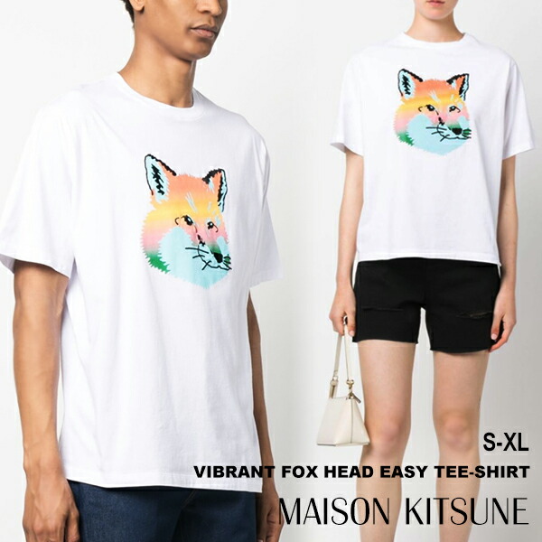 Maison Kitsune Tシャツ 半袖 アウトレット HW00117KJ0008 Maison Kitsune Tシャツ 半袖 アウトレット HW00117KJ0008