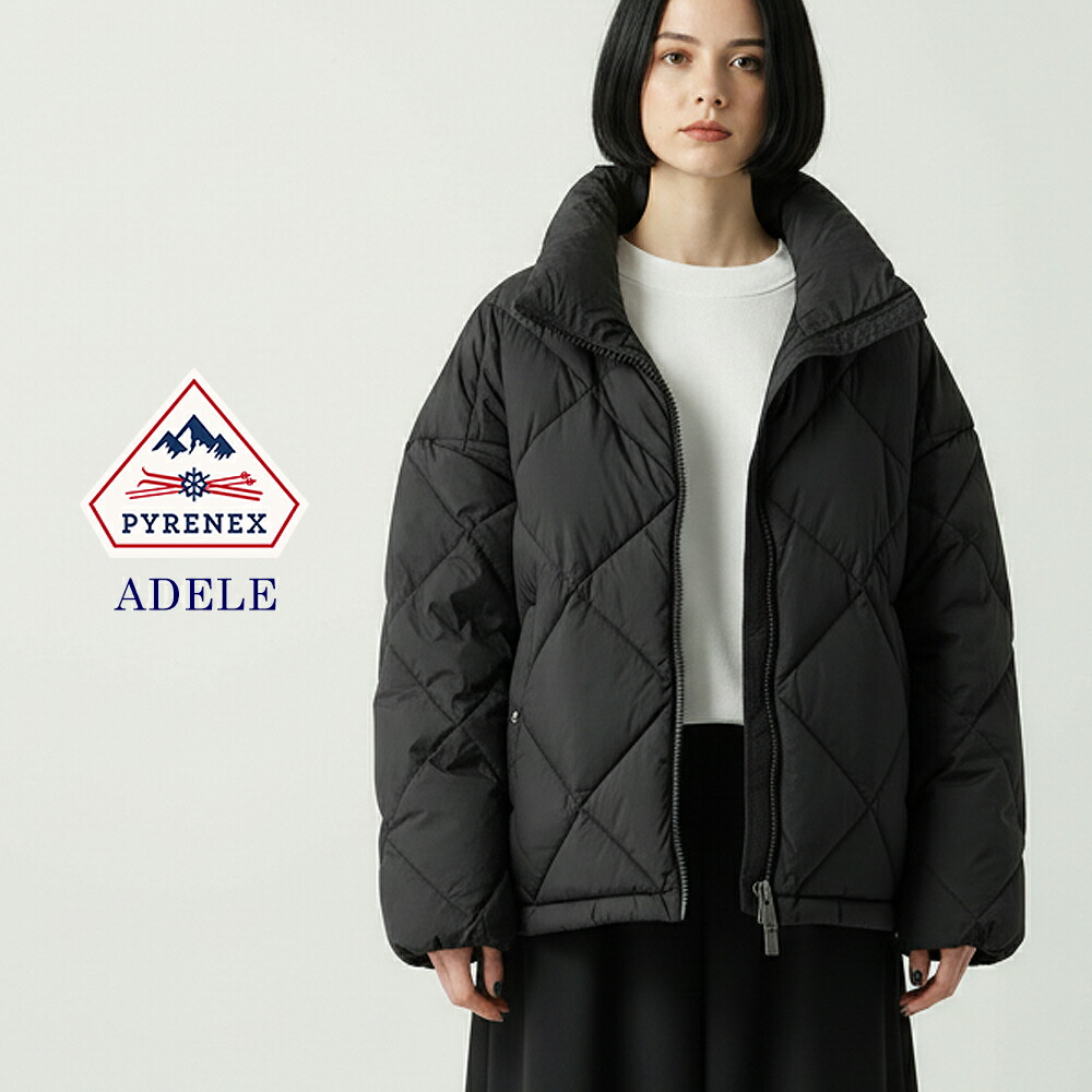 ピレネックス PYRENEX アデル ADELE 落ちこむ上衣 レディース 好いたらしいめ 遊撃手丈 落ちこむ 売れ筋 上衣 毛革なし 照明ランプ色つや アウター 亭主もち WOMEN\u0027s 遊撃手上衣 黒いこと 黒 ブランド名