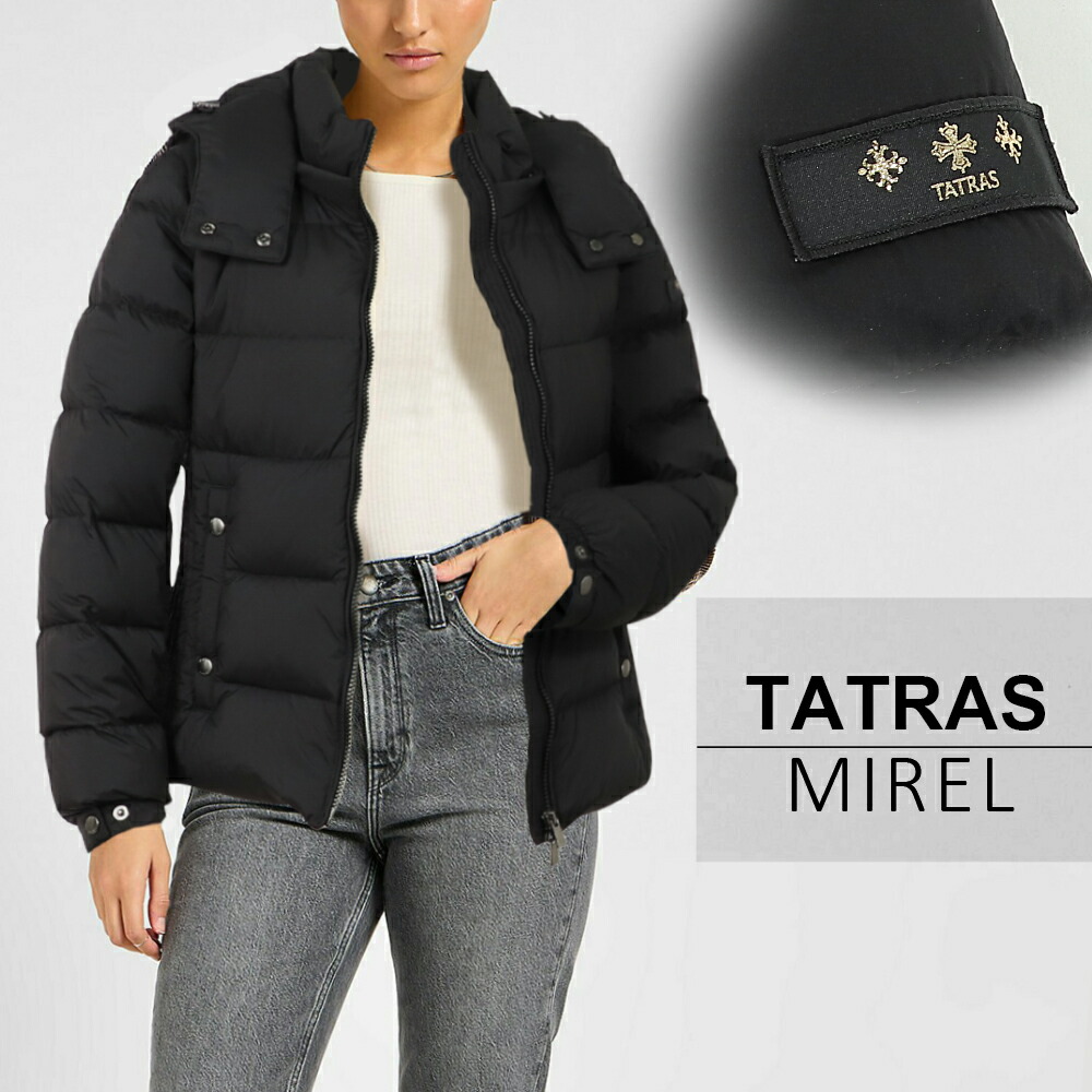 楽天市場】タトラス ミレル ダウン レディース TATRAS MIREL ショート 女性用 ダウンジャケット ダウンコート アウター 細身 ナイロン  スリム 防寒 フード付き カジュアル : イータイムス