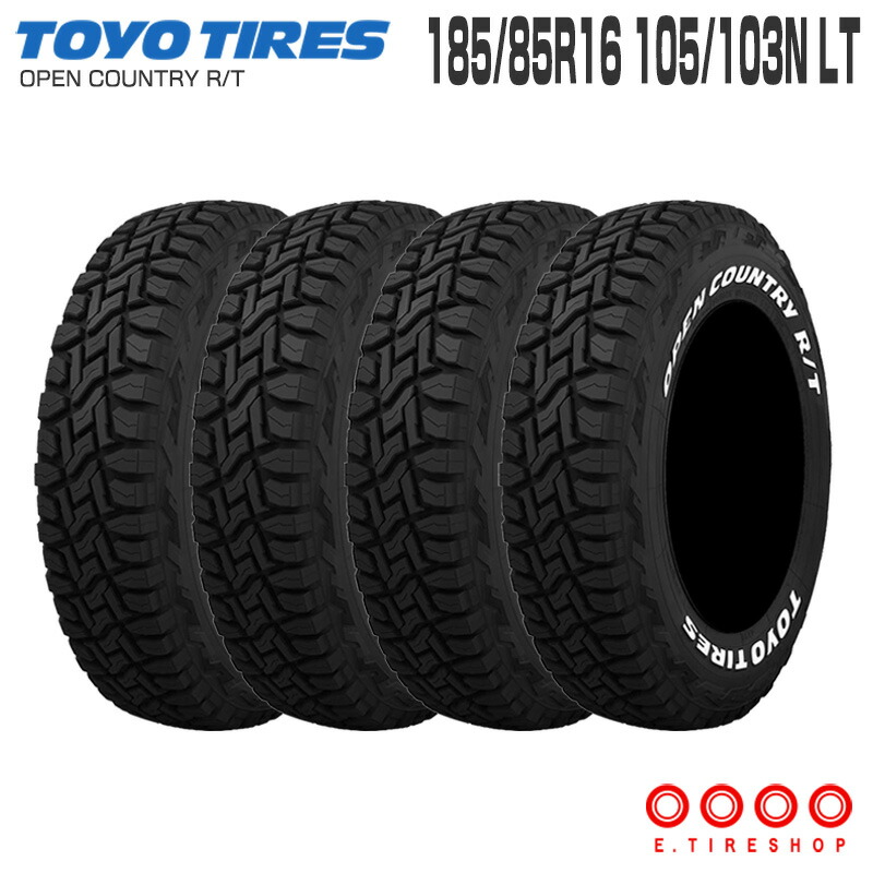 TOYO TIRES OPEN COUNTRY R/T 16インチタイヤ/値下げ 楽天市場】(4本セット) オープンカントリー RT 185/85R16 105