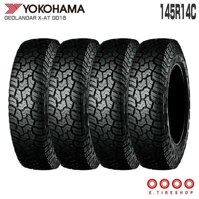 (4本セット) ジオランダー X-AT G016 145R14C 85/83Q 14インチ タイヤ単品 正規品 ヨコハマ YOKOHAMA GEOLANDAR X-AT 軽トラ 軽バン カスタムサイズ