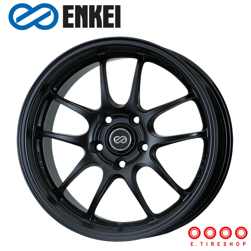 ENKEI PF01 18×8.5J PCD114.3 5H INSET+35 ボア径φ75 マットブラック (MBK) 18インチ ホイール単品 1本 エンケイ ENKEI パフォーマンスライン PerformanceLine