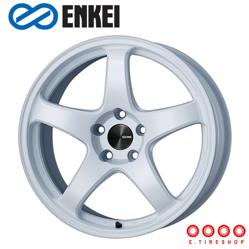 ENKEI PF05 17×9.0J PCD114.3 5H INSET+40 ボア径φ75 ホワイト (W) 17インチ ホイール単品 1本 エンケイ ENKEI パフォーマンスライン PerformanceLine|Eタイヤショップ