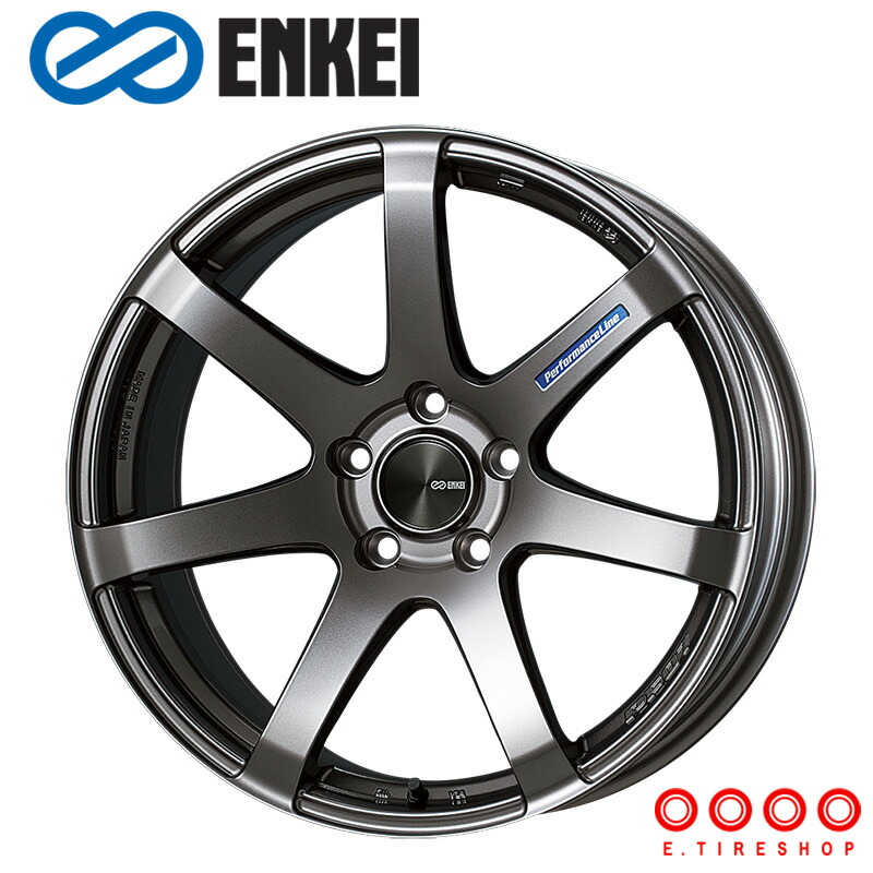 ENKEI PF07 19×9.0J PCD114.3 5H INSET+40 ボア径φ75 ダークシルバー (DS) 19インチ ホイール単品 1本 エンケイ ENKEI パフォーマンスライン PerformanceLine|Eタイヤショップ