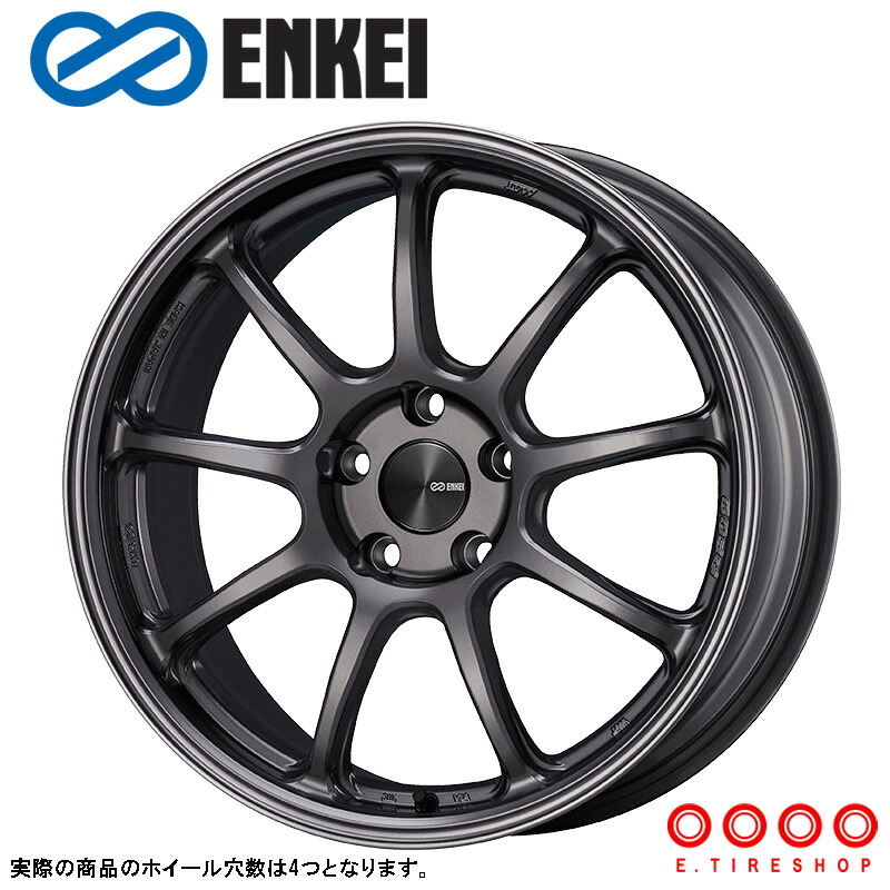 ENKEI PF09 16×7.0J PCD100 4H INSET+45 ボア径φ67 ダークシルバー (DS) 16インチ ホイール単品 1本 エンケイ ENKEI パフォーマンスライン PerformanceLine