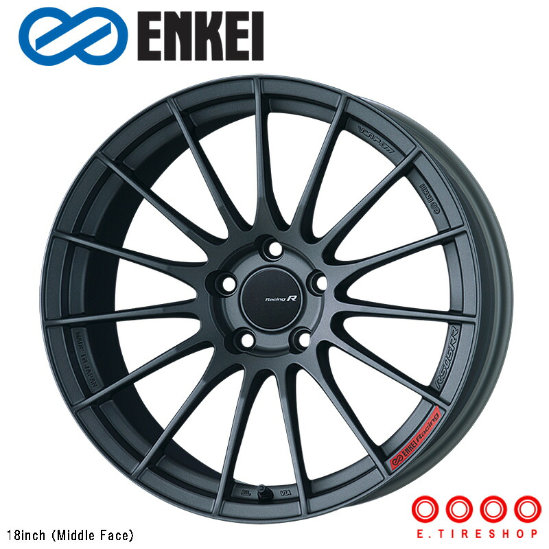 ENKEI RS05RR 18×10J PCD112 5H INSET+32 ボア径φ66.5 AUDI FACE:M マットダークガンメタリック (MDG) 18インチ ホイール単品 1本 エンケイ レーシング レボリューション