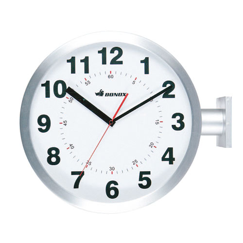 D.FACE WALL CLOCK SILVER ダブルフェイス ウォールクロック シルバー[S82429SV]