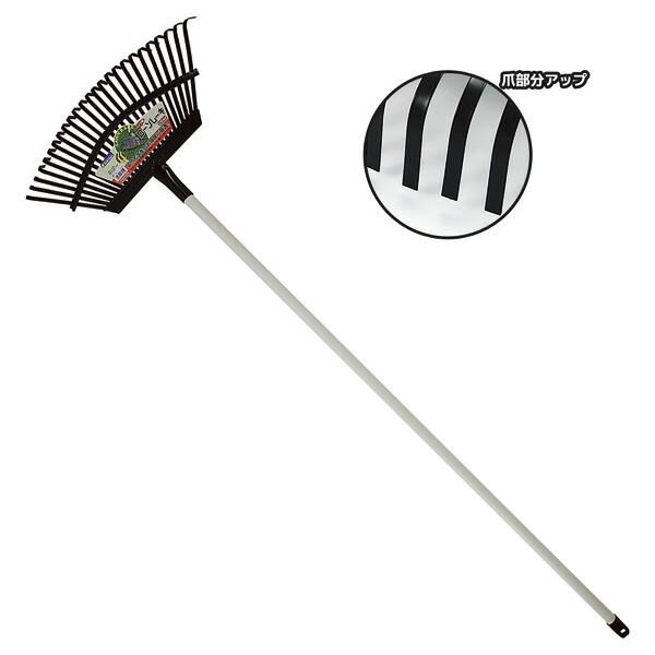 大型鉄製3本熊手壁掛け インテリア 置物 木柄 時代物 大型鉄製3本熊手