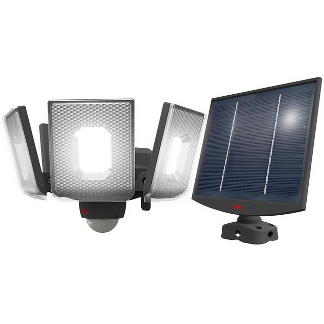 ムサシ 7.5W×4灯 横すべり型 LED ソーラー 感知器ともし火 S-400L