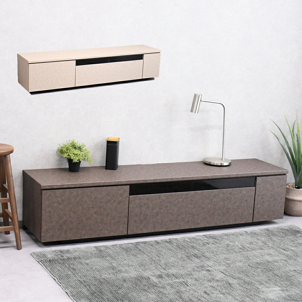 テレビ台 ローボード 完成品 国産 180cm TV台 テレビボード テレビラック TVラック 50インチ ロータイプ 引き出し 日本製 おしゃれ ブラック ブラウン ベージュ 石目 セラミック 大理石 180 北欧 収納 おしゃれ 【超大型】【後払/時間指定NG】|E-Trade