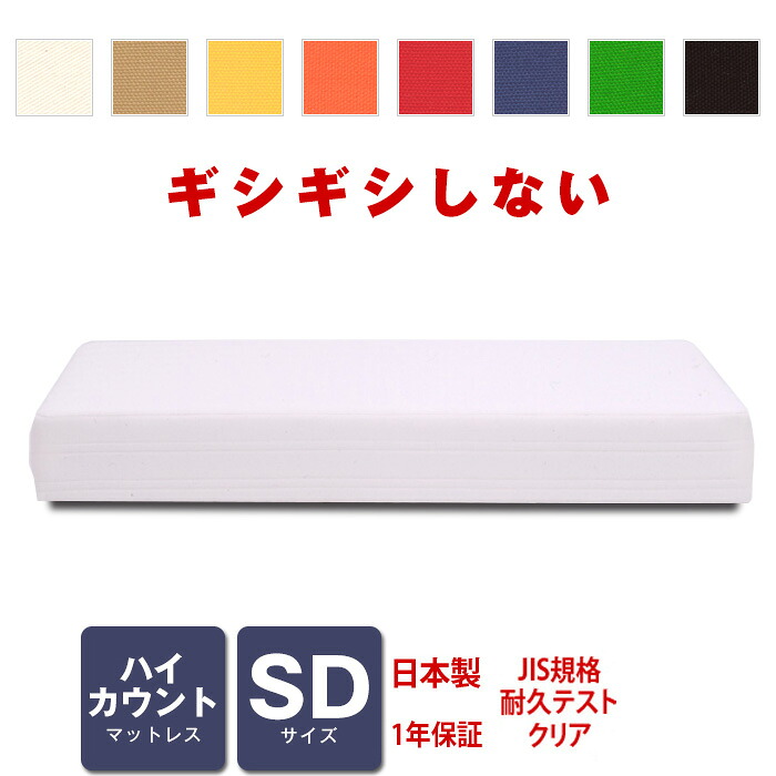 マットレス ハイカウント （高密度スプリング） セミダブルサイズ ベッド用 [PROFONDシリーズ] インテリア
