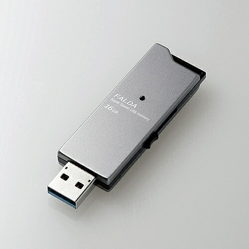 エレコム MF-DAU3016GBK 高速USB3.0メモリ(スライドタイプ) 16GB ブラック