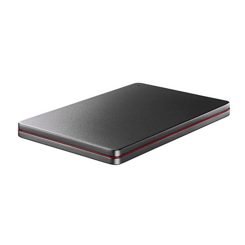 IOデータ HDPX-UTS1K USB 3.0／2.0対応 ポータブルハードディスク「カクうす」 Black×Red 1TB