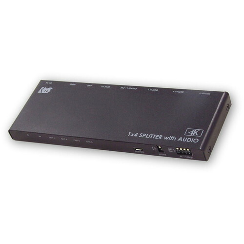 ラトックシステム RS-HDSP4PA-4K 4K60Hz／ダウンスケール対応 外部音声出力付 HDMI分配器（1入力4出力） RSHDSP4PA4K｜イーウェルネス店
