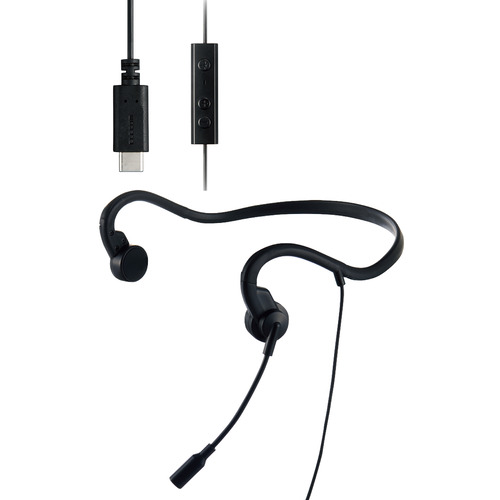 エレコム HS-BC05CBK 有線骨伝導ヘッドセット USB Type-C(TM)