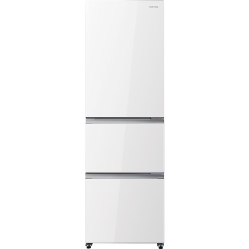 ヤマダオリジナル 冷蔵庫 319L 右開き 3ドア 幅55.0cm 自動製氷 セレクトチルド室 静音 REFAGE YRZ-F32MW ホワイト系｜イーウェルネス店