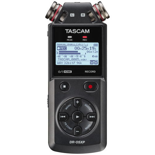TEAC DR-05XP ステレオポータブルレコーダー 32ビットフロート録音 USB-C対応 TASCAM ブラック