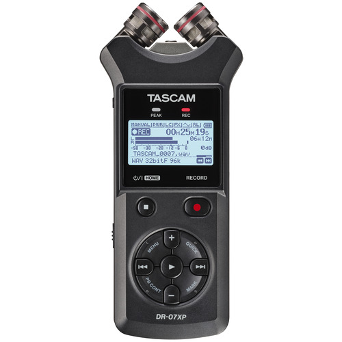 TEAC DR-07XP ステレオポータブルレコーダー 32ビットフロート録音 USB-C対応 TASCAM ブラック