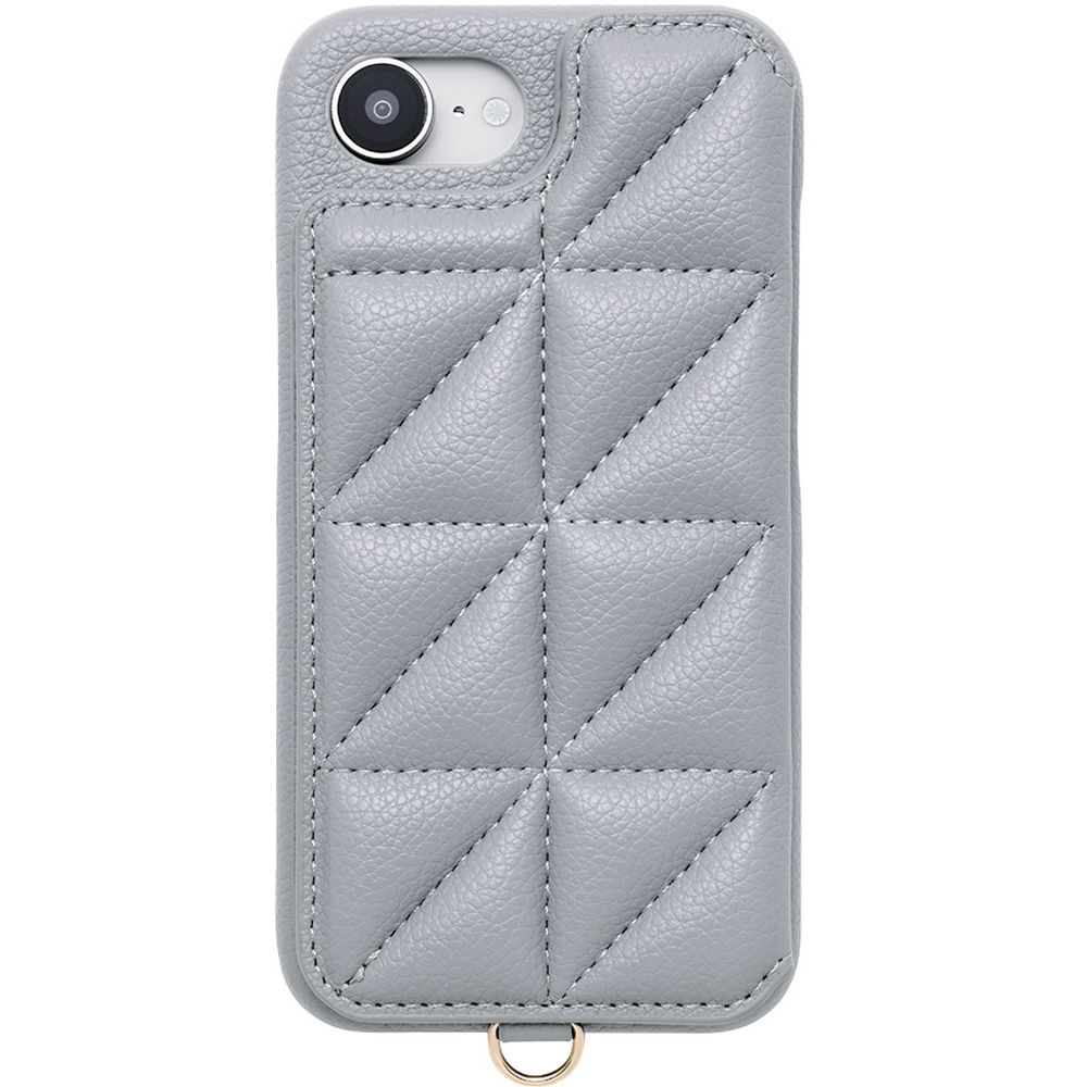 ユニケース Triangle Puffy Case iPhone 16e用 (pale blue) UNI-CSIP25S-2TPPB