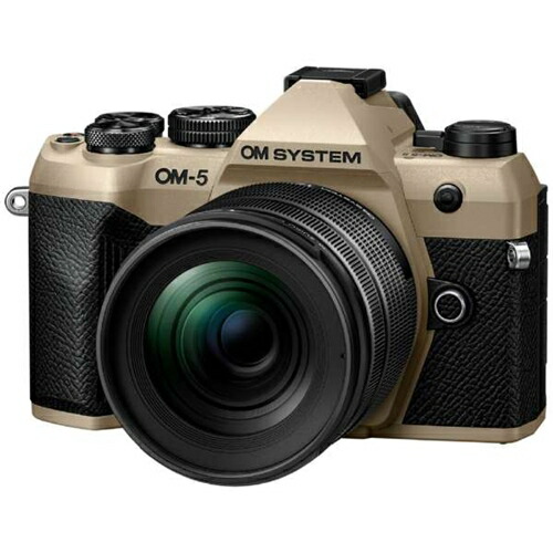 OMデジタルソリューションズ OM-5 Mark II 12-45粍 F4.0 PRO 水晶体一揃いの道具 鏡鑑受け答え一眼写真機 IP53雨合羽防塵相応う 沙子ベージュ