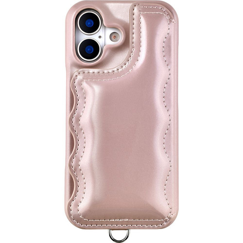 ティーガイア Volume Wavy Puff(pink) for iPhone17 UNI-25M-WPPK