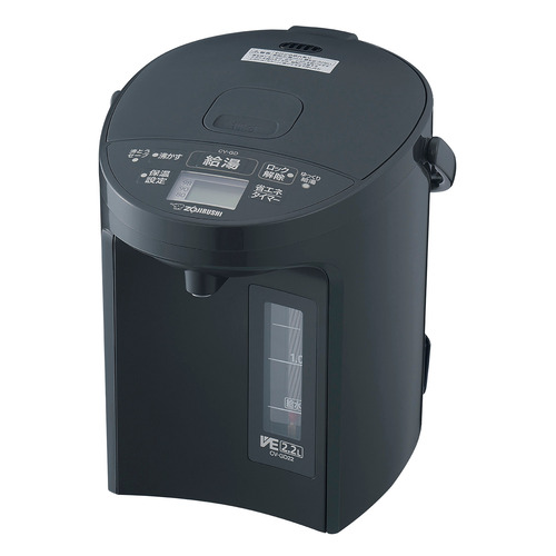 象印マホービン CV-GD22-BM VE電気まほうびん 優湯生 スピード沸とう機能搭載 2.2L ソフトブラック|イーウェルネス店