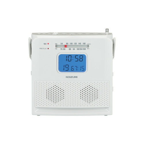 コイズミ SAD-4709／H CDラジオ受信機 液晶書きあらわす 広広としたFM相応う 薄墨色