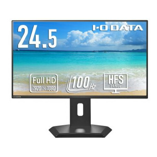 アイ・オー・データ機器 LCD-C251SH-GFX 24.5型ワイド フルHD LCDモニター USB-C接続 100Hz ブラック