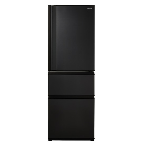東芝 冷蔵庫 356L 右開き 3ドア 60cm うるおいラップ野菜室 3段冷凍室 GR-Y36SC(KZ) ブラック系 63,941円
