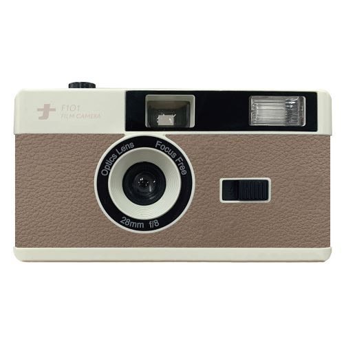 ナカバヤシ CAM-F101BE フィルムナカメラ フラッシュ付 ハンドストラップ付 ベージュ