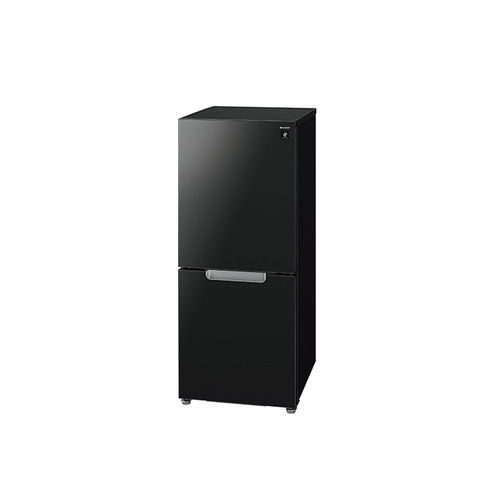 シャープ SJ-GD15R-B ２ドアドア冷蔵庫 (152L・左右付替タイプ) ピュアブラック