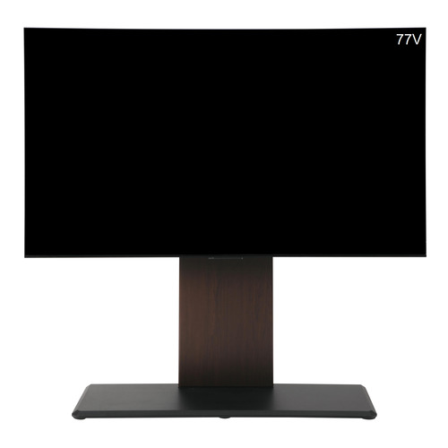 深井無線工業 STM5585BW テレビスタンド 55インチ～85インチ対応 震度7耐震試験クリア （前面）ブラウン木目（底面）ブラック｜イーウェルネス店 26,796円