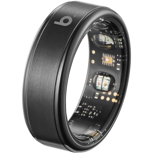b.ring B085SBK2 G2モデル スマートリング ステンレススチール AI 健康管理 睡眠管理 サイズ 8 b.ring G2 Bluetooth対応 ブラック