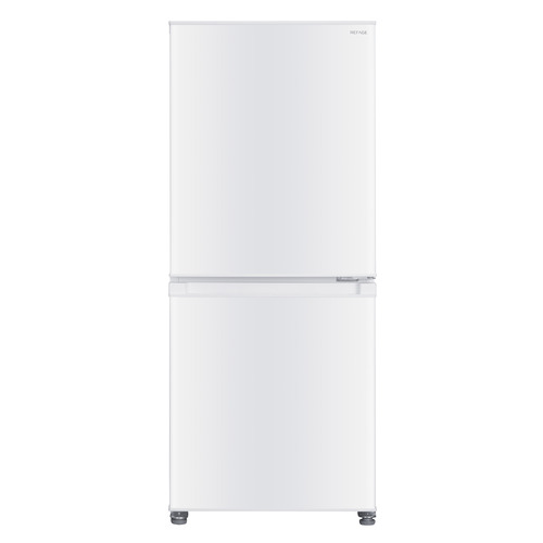 【3年保証つき】REFAGE YRZ-F13N 冷蔵庫 135L 右開き 2ドア 幅50cm 大容量冷凍庫 耐熱100度テーブル 明るく見やすいLED照明 ホワイト系｜イーウェルネス店