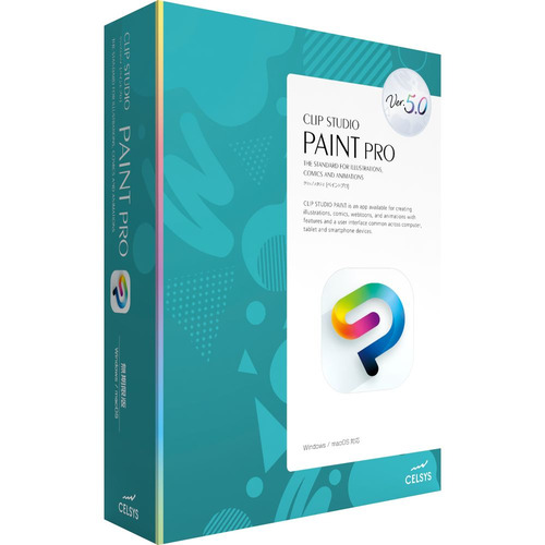 CELSYS CES-10249 CLIP STUDIO PAINT PRO Ver.5.0 買い切り版包み  Windows mac相応う